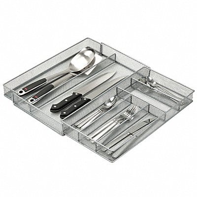 Cutlery Tray 2 x 11.5 x 16.5 in Silver