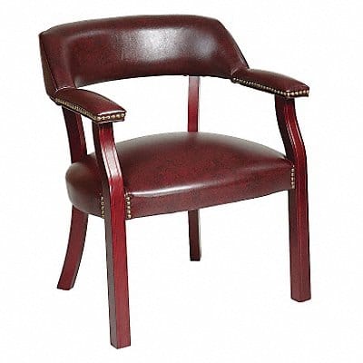 Work Smart Guest Chair Vinyl Ox Blood