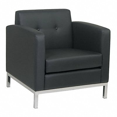 Wallstreet Chair Faux Leather Black