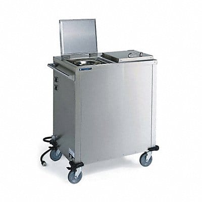 Plate Dispenser Cart 23 3/4 in L SS