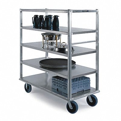 Banquet Cart 29 W 75 H Silver