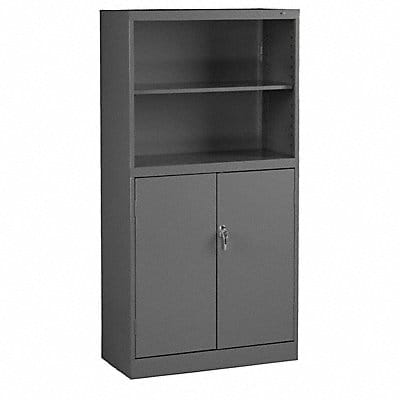 Bookcase Storage Cabinet Medium Gray