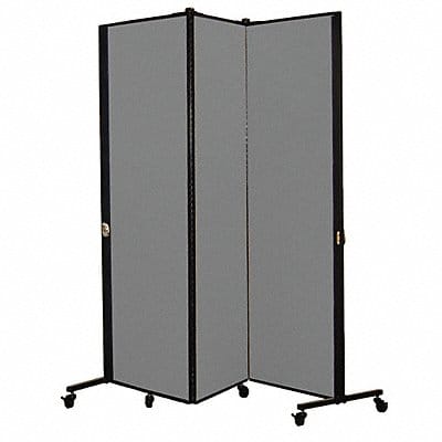 Portable Room Divider 5Ft 9In W Stone