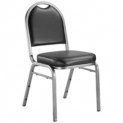 Stacking Chair Steel Black/Silvervein