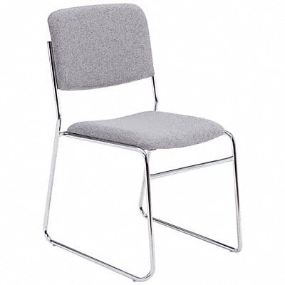 Stacking Chair Steel Gray/Chrome