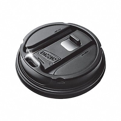 Disp Hot Cup Lid 10 oz-20oz Black PK1000