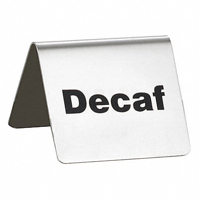 Decaf Sign 2 in H Silver