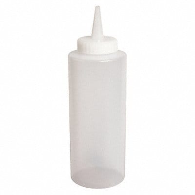 Squeeze Bottle 7 1/2 Clear Plastic PK12