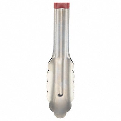 Serving Tongs 9 1/2 in L SS Red PK12