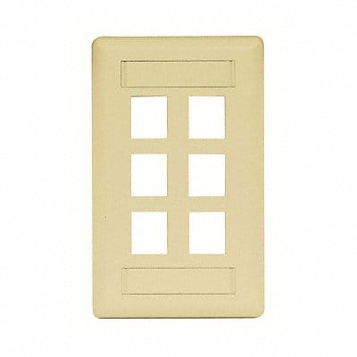 Wall Plate 6 Port