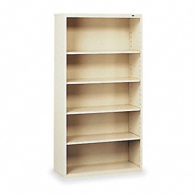 Bookcase 66 Steel 5 Shelf Putty