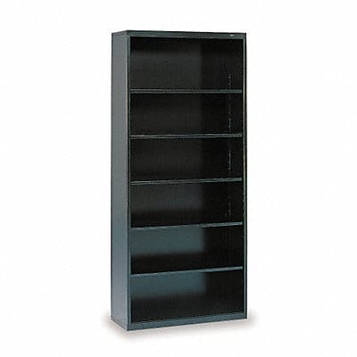 Welded Steel Bookcase 78in 6Shelf Black