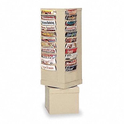 Magazine Display 44 Compartments Tan