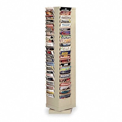 Magazine Display 92 Compartments Tan