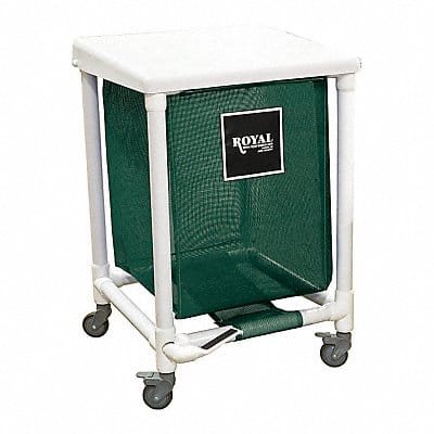 PVC Hamper 35 gal Green Foot Pedal