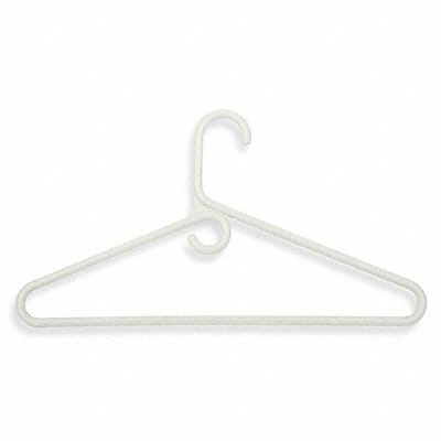 Heavyweight Hanger White Plastic PK3