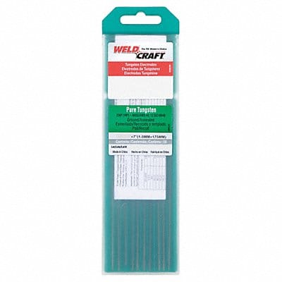 WELDCRAFT Green Tungsten Electrode PK10