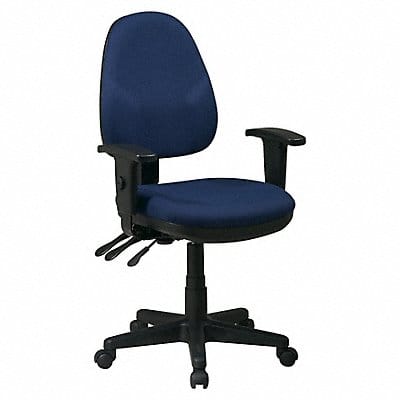 Desk Chair Fabric Navy 15-20 Seat Ht