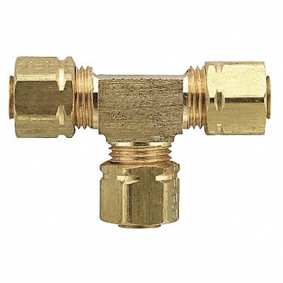 Union Tee Brass Comp 3/16In PK10