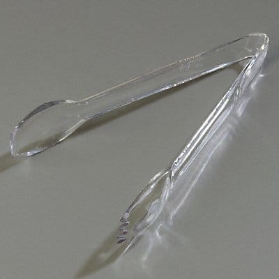 Salad Tongs 9.03 in L Plastic Clear PK12