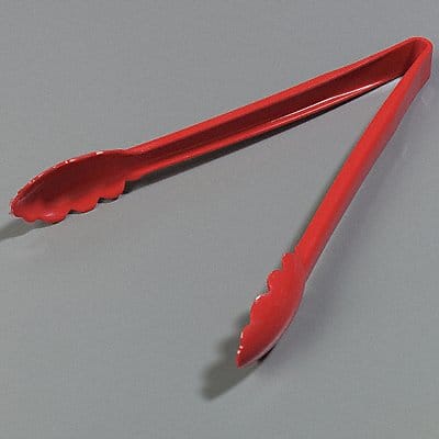 Serving Tongs 11 3/4 L Plastic Red PK12