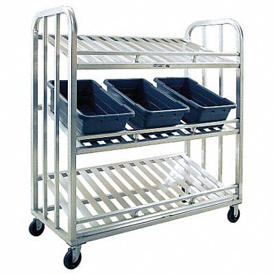 Stock Cart 3-Tier Slanted Shelf