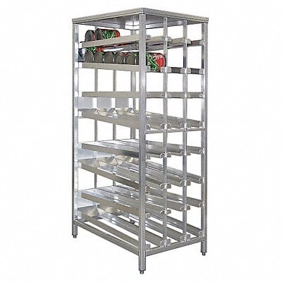 Can Rack 79 1/2 in H 8 Shelves