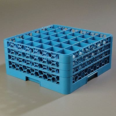 Glass Rack w/3 Extender 19.88 L Blue PK2