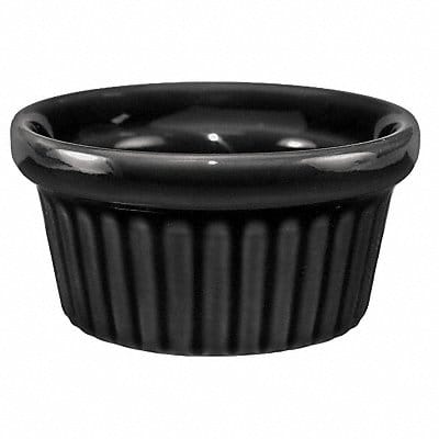 Fluted Ramekin 2 oz Cap. Black PK36