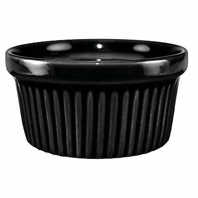 Fluted Ramekin 3 oz Cap. Black PK36