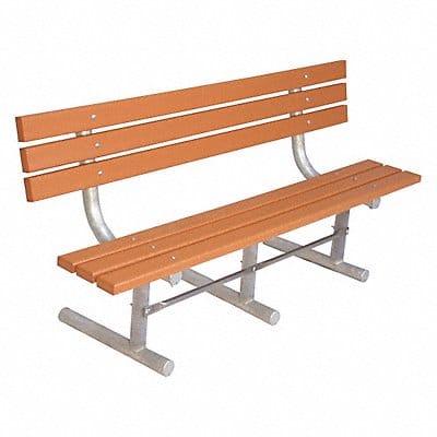 Outdoor Bench 96 in L Woodtone