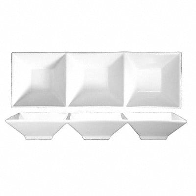 Triple Square Bowl 15oz White PK24