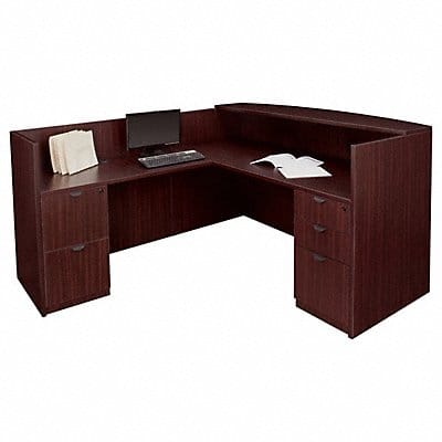 Reception Station 71x42x82 In Mahogany