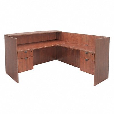 Reception Desk 71 x 42 x 82 In Cherry