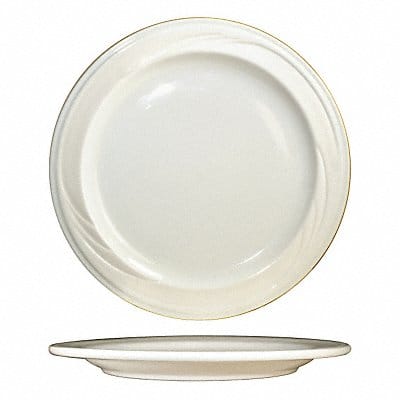 Plate 11 3/4 Dia American White PK12