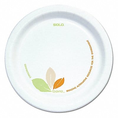 Disposable Paper Plate 6 in White PK500