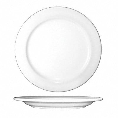 Plate 10 1/2 Dia European White PK12