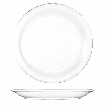 Plate 10 3/8 Dia European White PK24