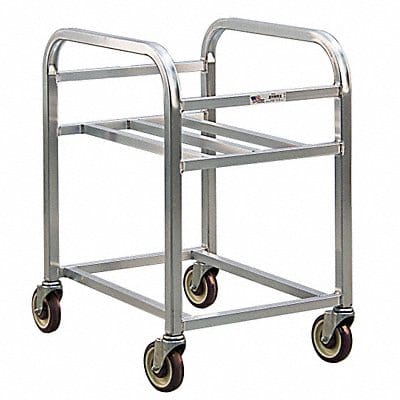 Bin Cart 20 1/4 in W 33 in H Silver