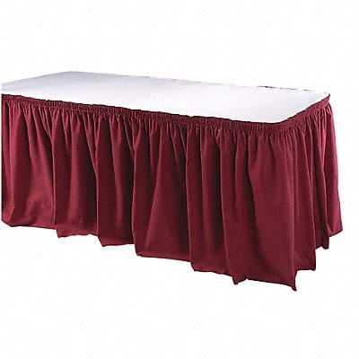 Table Skirt 17 1/2 ft L Burgundy