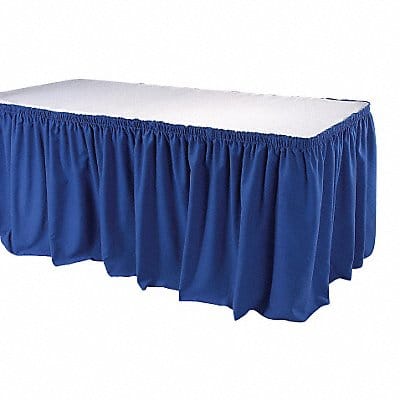 Table Skirt 17 1/2 ft L Royal Blue