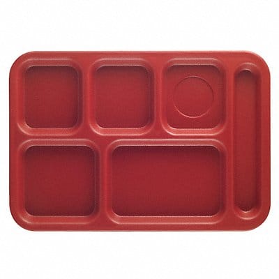 Compartment Tray 14 1/2 in L Red