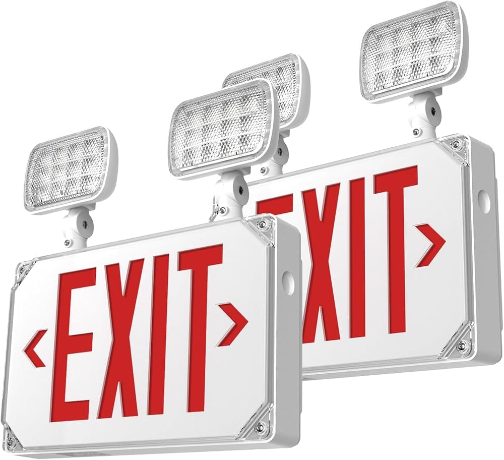 Exit Sign and Light Combinations