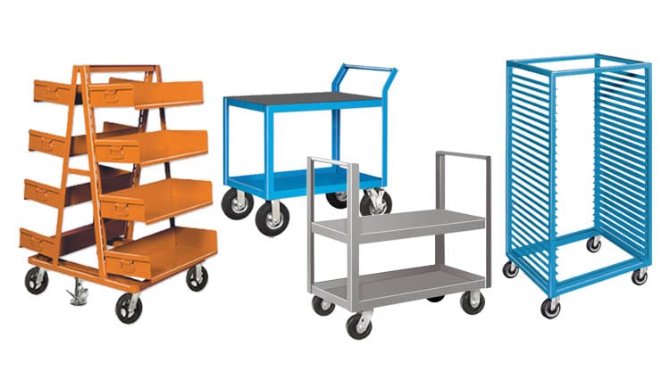 Enclosed Shelf Stock Trucks and Carts