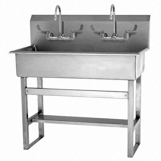 Freestanding Wash Stations with Faucets