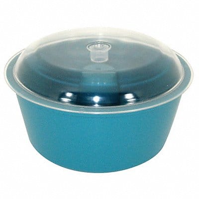 Vibratory Tumbler Bowl and Lid 8In Dia