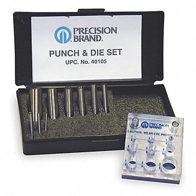 Punch and Die Set 9pc Tool Steel