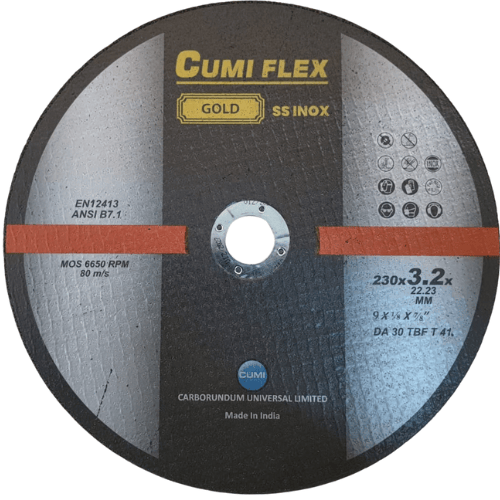 CUTTING WHEEL 230X3X22 CUMI FLEX INOX