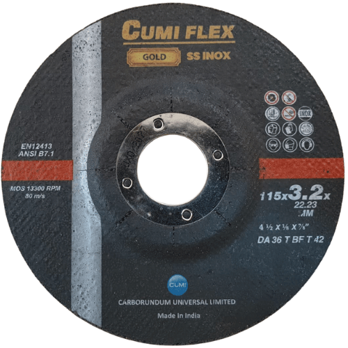 CUTTING WHEEL 115 X 3.2 X 22.23 CUMI FLEX INOX